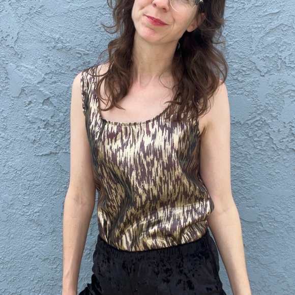 Vintage Metallic Tank Top in Large - Picture 2 of 12